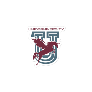 Official Unicorniversity Bubble-free stickers